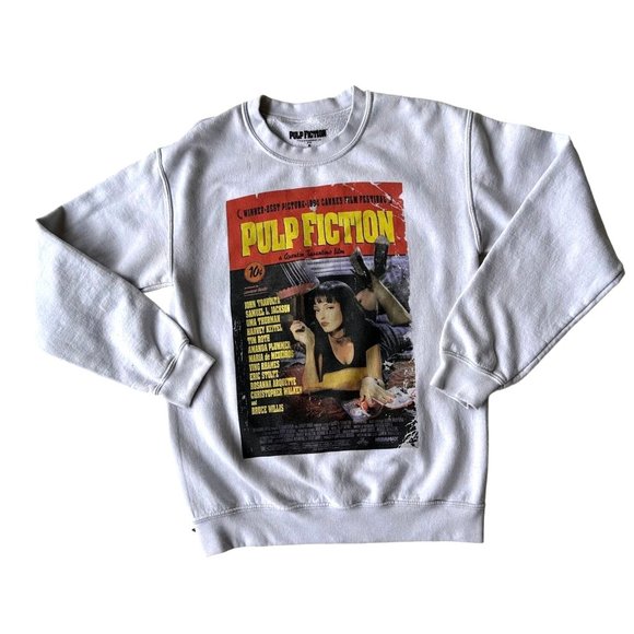 Vtg Pulp Fiction Sweatshirt Sz S Quentin Tarantino Film Movie Y2K Fictio… - Picture 3 of 12